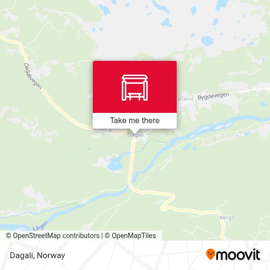 Dagali map