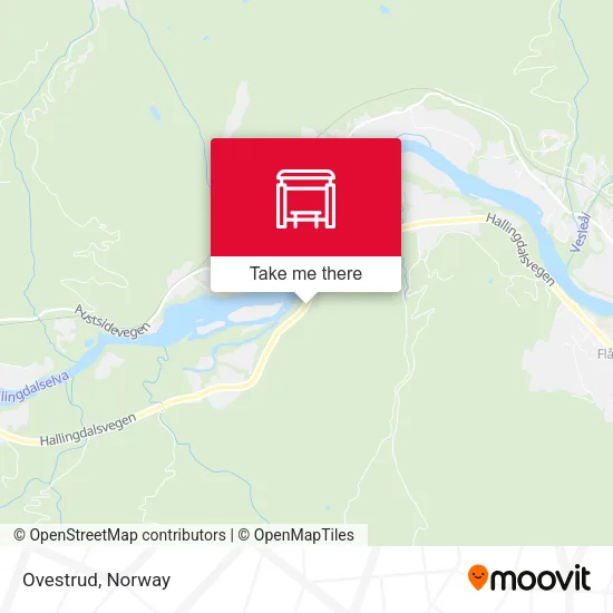 Ovestrud map