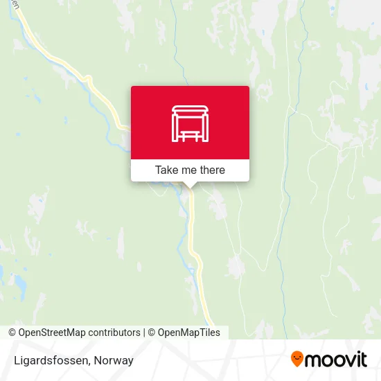 Ligardsfossen map