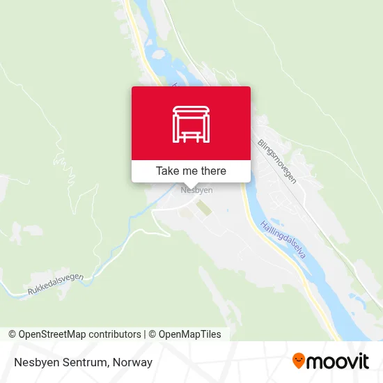 Nesbyen Sentrum map