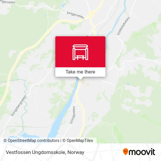 Vestfossen Ungdomsskole map
