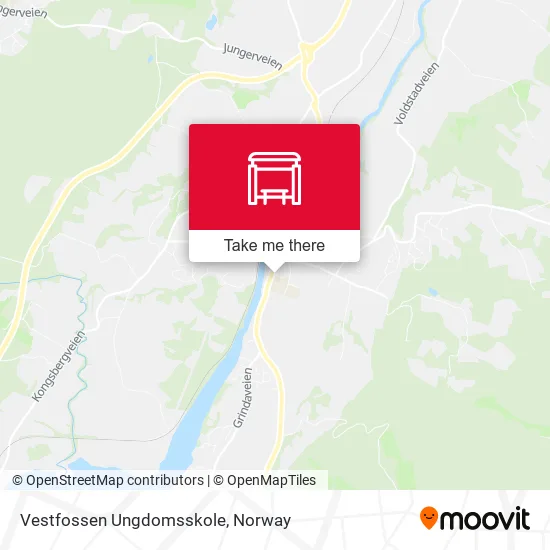 Vestfossen Ungdomsskole map