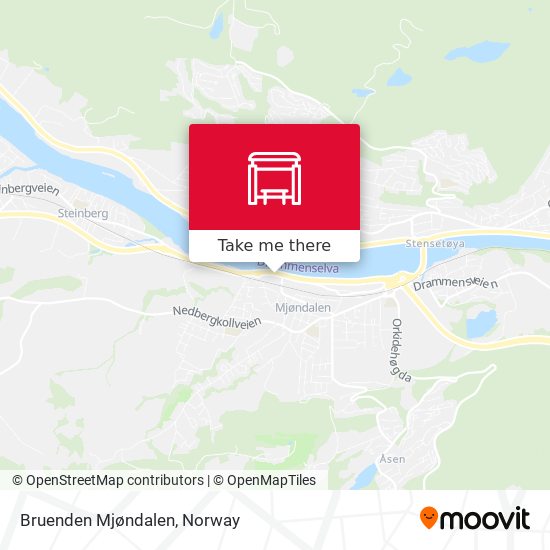 Bruenden Mjøndalen map