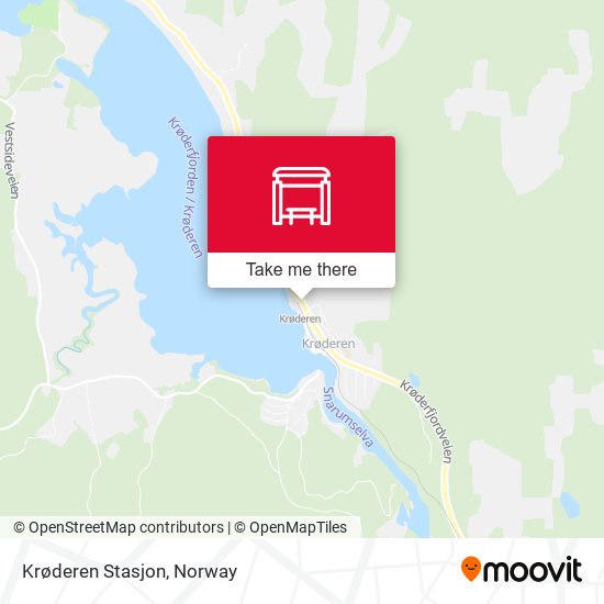 Krøderen Stasjon map