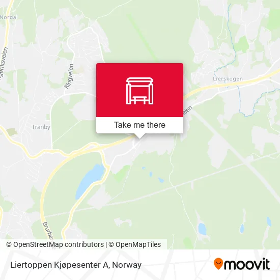 Liertoppen Kjøpesenter A map