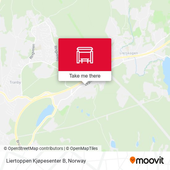 Liertoppen Kjøpesenter B map