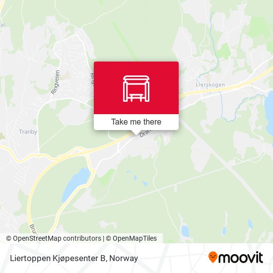 Liertoppen Kjøpesenter B map