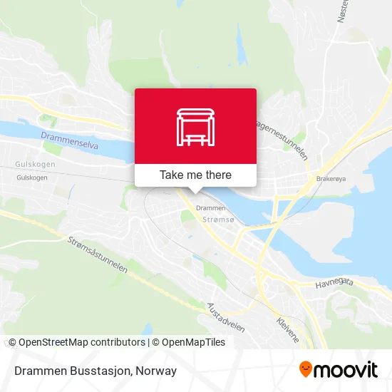 Drammen Busstasjon map