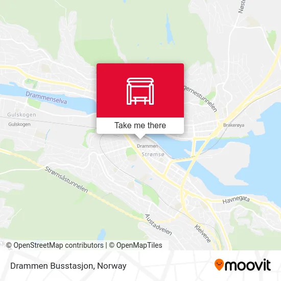 Drammen Busstasjon map