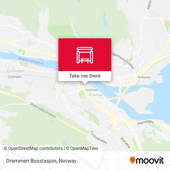 Drammen Busstasjon map