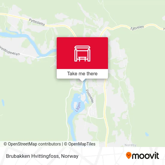 Brubakken Hvittingfoss map