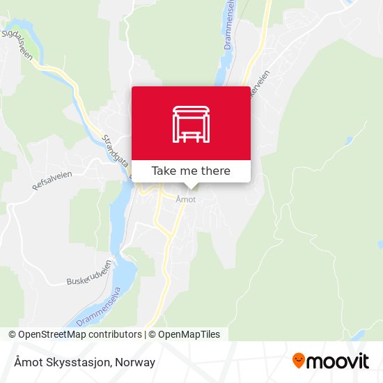 Åmot Skysstasjon map