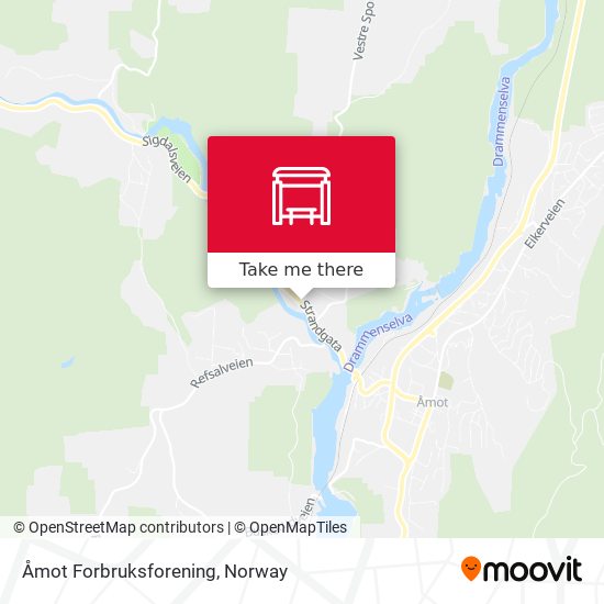 Åmot Forbruksforening map