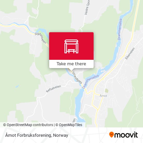 Åmot Forbruksforening map