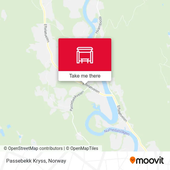 Passebekk Kryss map