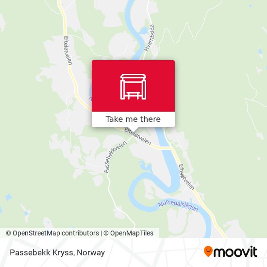 Passebekk Kryss map