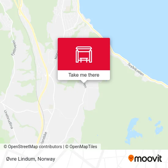 Øvre Lindum map