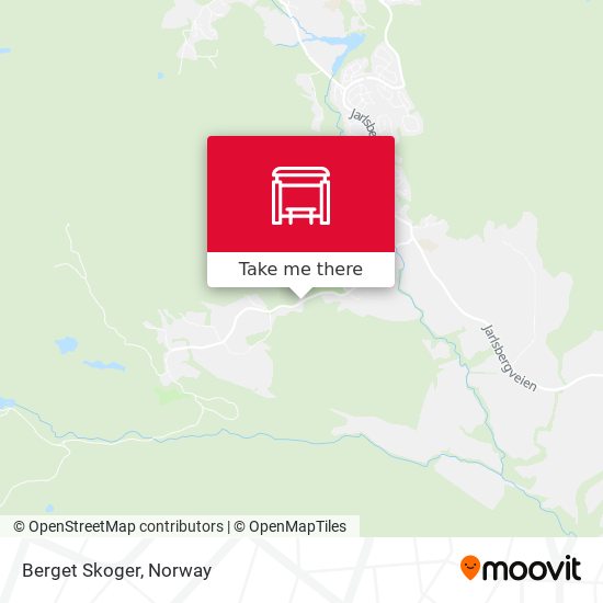 Berget Skoger map