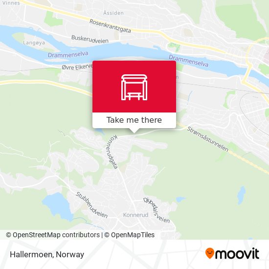 Hallermoen map