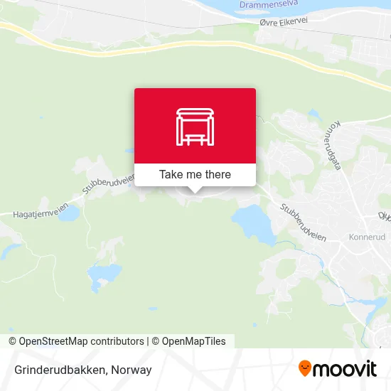 Grinderudbakken map