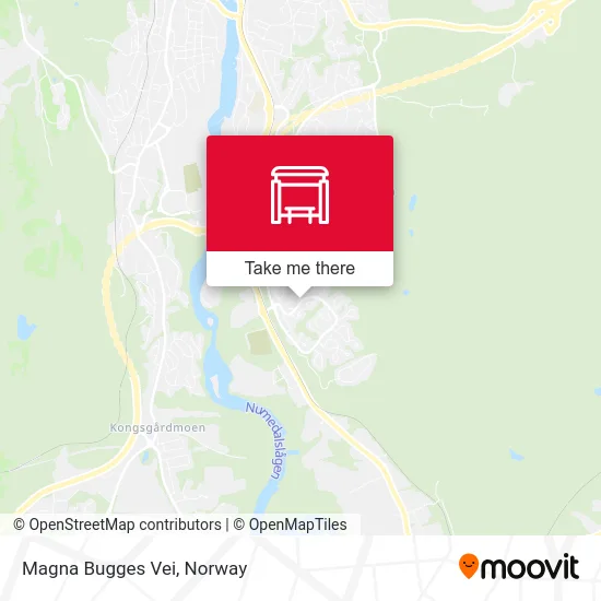 Magna Bugges Vei map