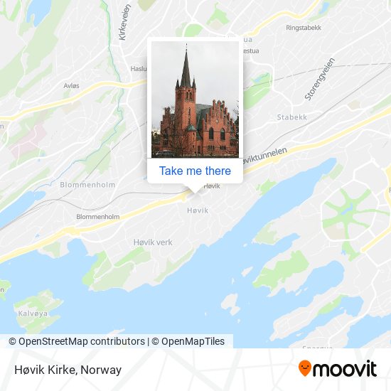 Høvik Kirke map