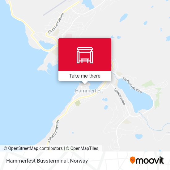 Hammerfest Bussterminal map