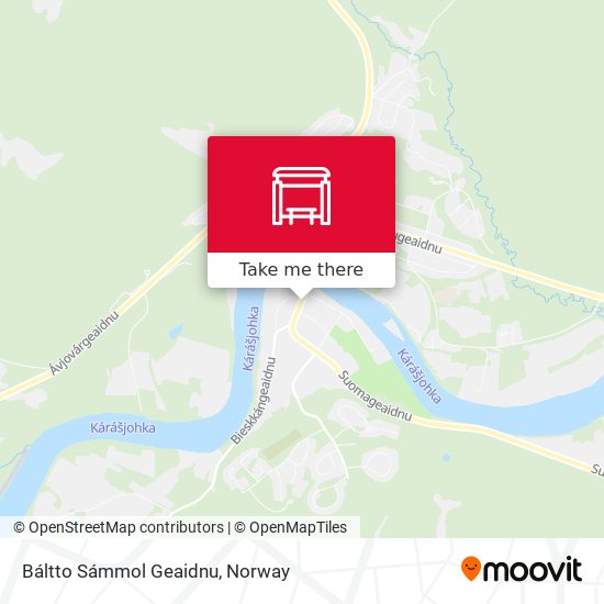 Báltto Sámmol Geaidnu map