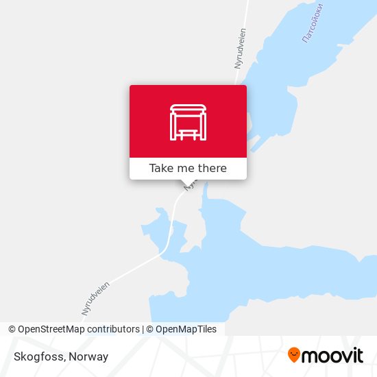 Skogfoss map