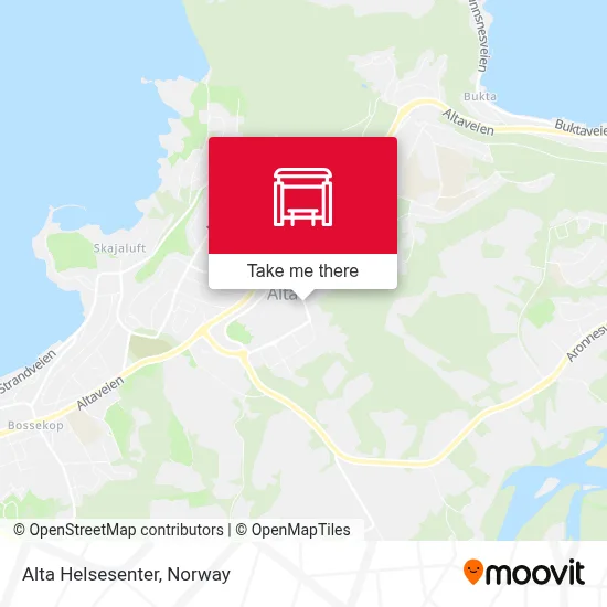 Alta Helsesenter map