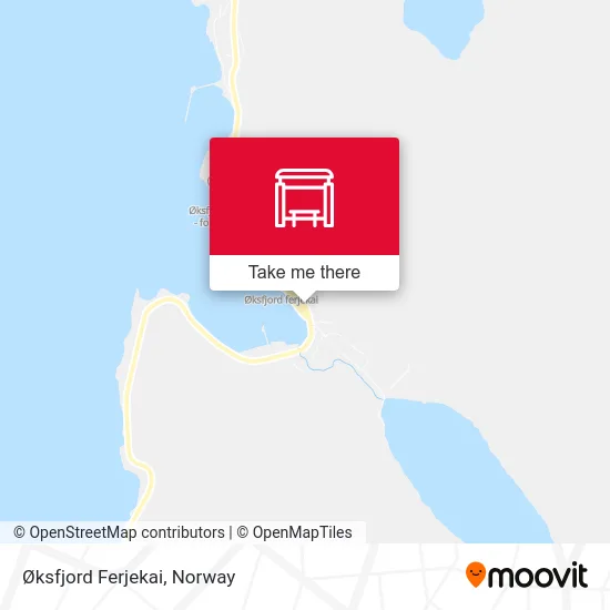 Øksfjord Ferjekai map