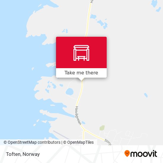 Toften map