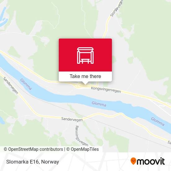 Slomarka E16 map