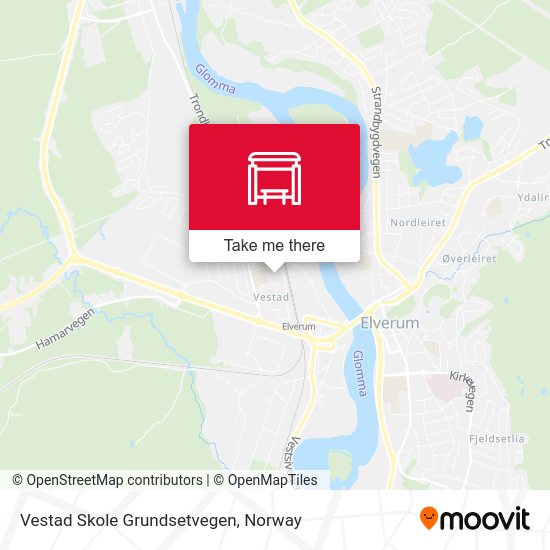 Vestad Skole Grundsetvegen map