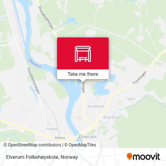 Elverum Folkehøyskole map
