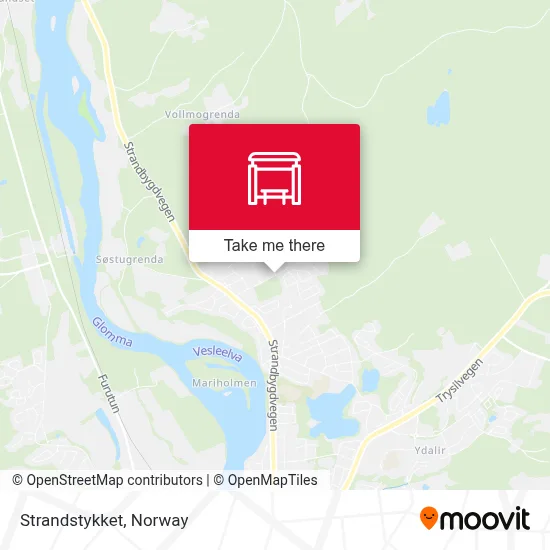 Strandstykket map