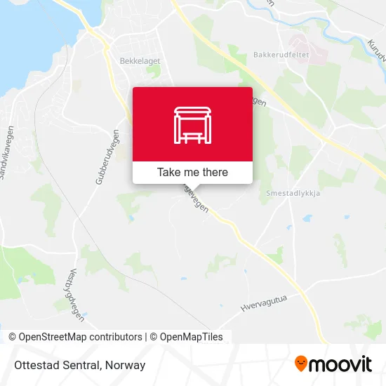 Ottestad Sentral map