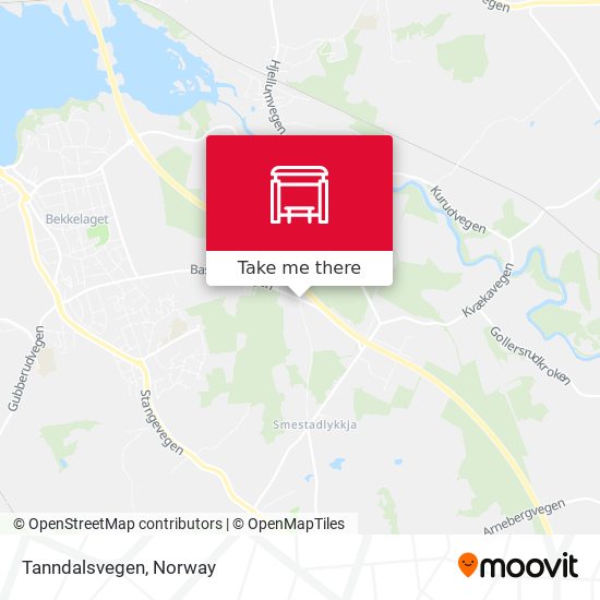 Tanndalsvegen map