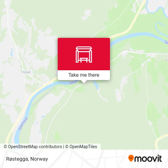 Røstegga map