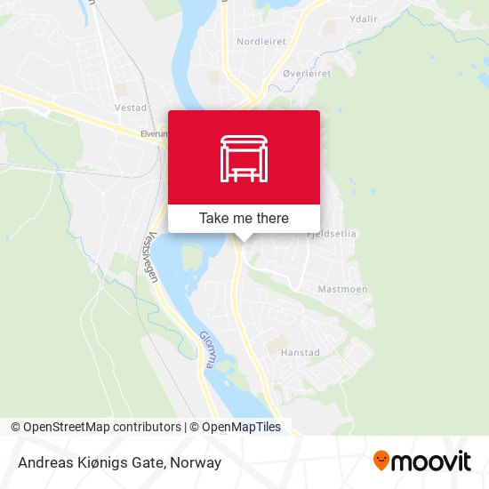 Andreas Kiønigs Gate map
