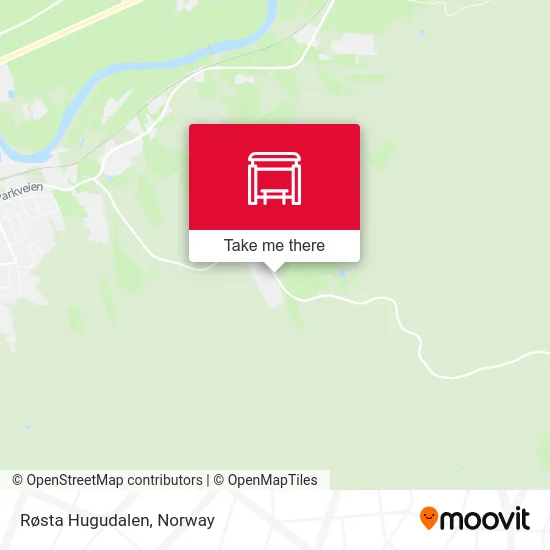 Røsta Hugudalen map
