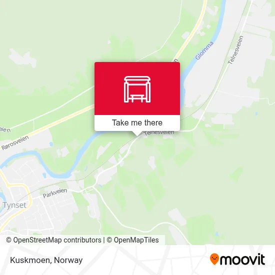 Kuskmoen map