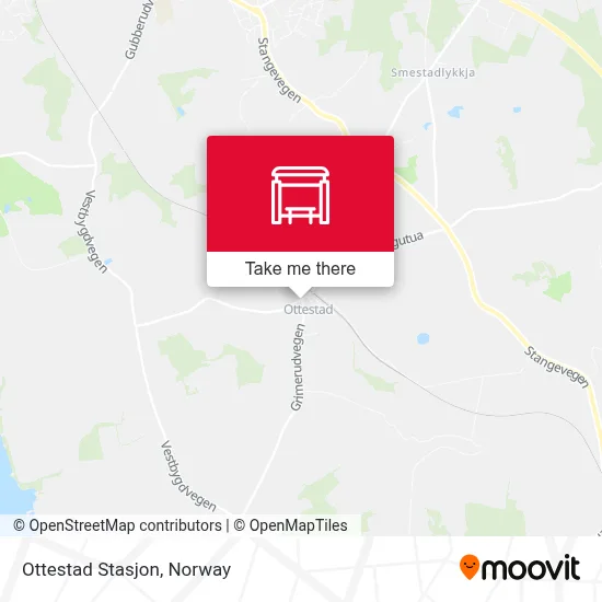Ottestad Stasjon map
