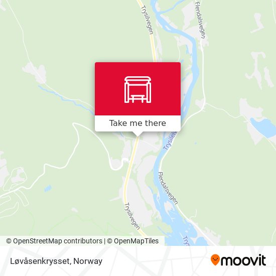 Løvåsenkrysset map