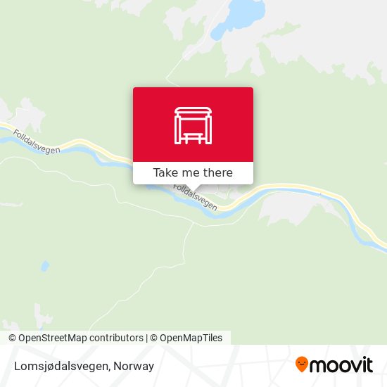 Lomsjødalsvegen map