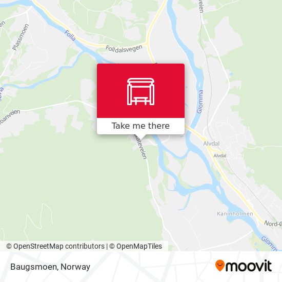 Baugsmoen map