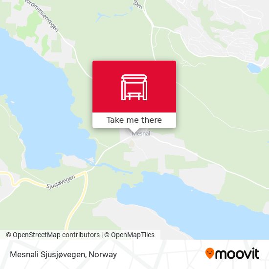 Mesnali Sjusjøvegen map
