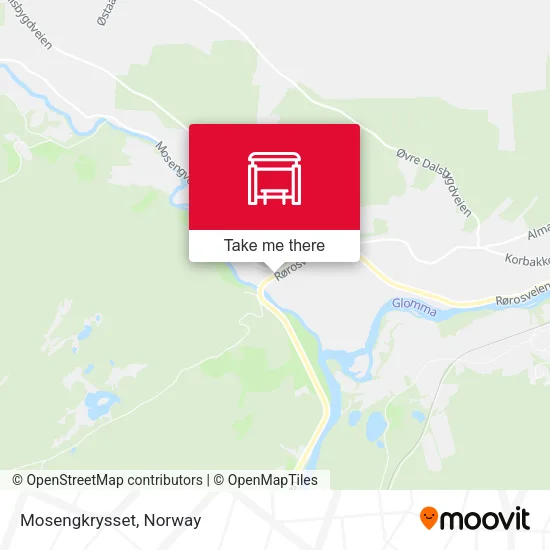 Mosengkrysset map