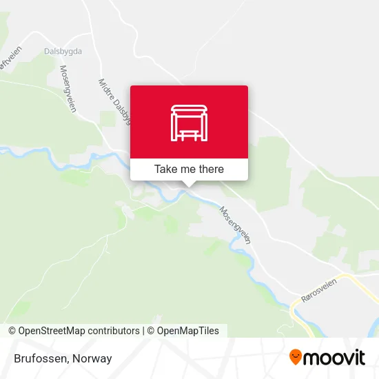 Brufossen map