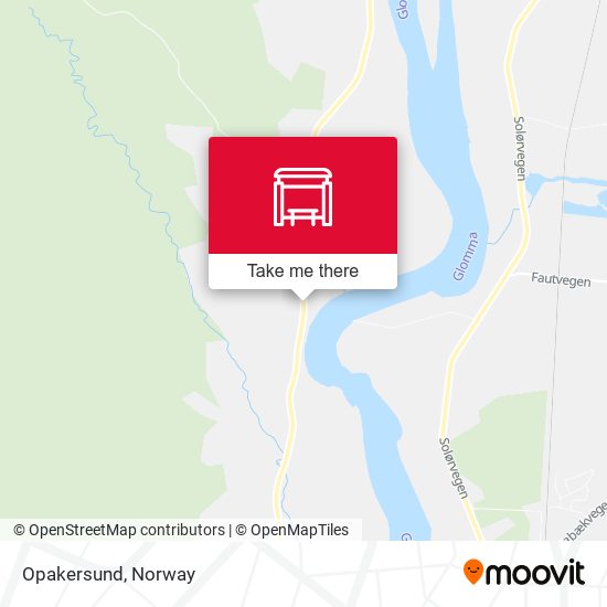 Opakersund map